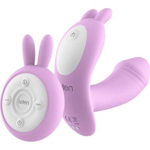 10 Speeds Heating USB Recharge Strap on Dildo G Spot Clitoris Stimulator Rabbit Vibrating Egg Erotic Sex Toys For Woman ZD0198