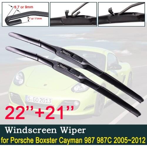 For Porsche Boxster Cayman 987 987C 2005~2012 2006 2007 2008 2009 2010 2011 Windshield Wipers Car Wiper Blade Car Accessories