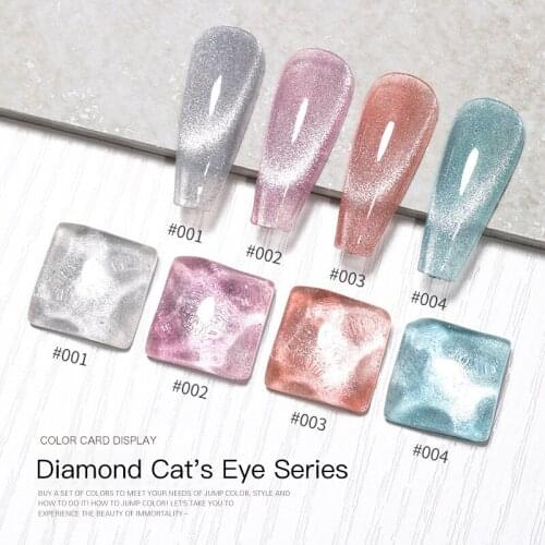 Nail Gel Beautiful Diamond Cat Eye Glue Polish Nail Glue Manicure Semi Permanent Decoration Shiny Nail Art Varnish TSLM1