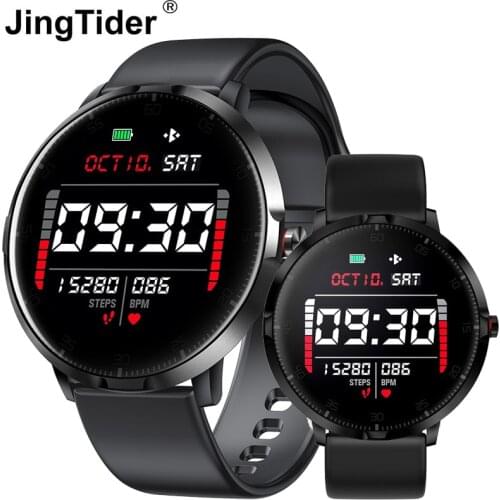 JingTider K16 Sport Smart Watch IP68 Waterproof Swimming Watch Bracelet Heart Rate Blood Pressure Monitor Wristbands 1.3" Screen