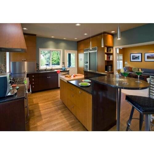 Solid wood kitchen cabinets new design traditional armadio da cucina kitchen furnitures S1606026