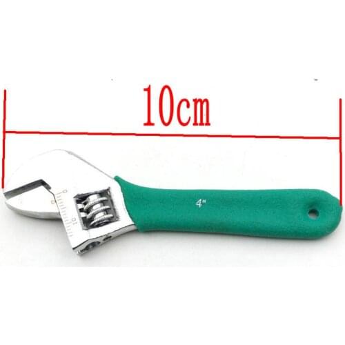 Mini 4 Inch Metal Adjustable Wrenches Hand Tool non-slip Handle