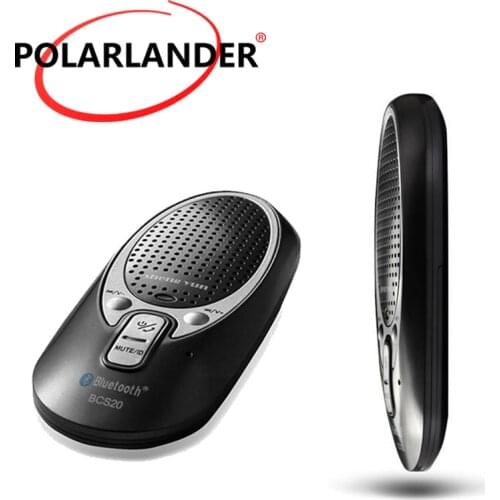Voice-activated Extreme Thin Handsfree Mini Bluetooth Car Kit Wire With Car Charger Sun Visor Clip Bluetooth Speakerphon