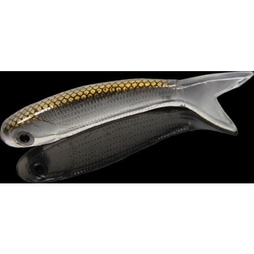 6Pcs/Lot Trulinoya 3D Hollow Fish Shaped Soft Fishing Lure 80mm 6.2g Predators Soft Bait Fishing Tackle