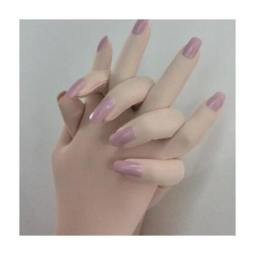Luxury Customized Nails Service For Skin Zentai Gloves With Fake Nail Art