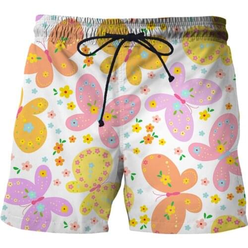 Beautiful butterfly 3D Print Men Sports Short Beach Shorts Bermuda Board Shorts Surfing Swimming Boxer Trunks Bathing Swimsuits