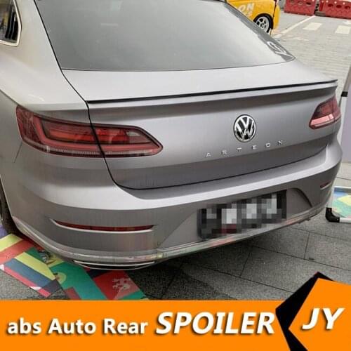 For CC Arteon Spoiler 2019 Volkswagen Arteon CC Spoiler ABS plastic Material Car Rear Wing Color Rear Spoiler