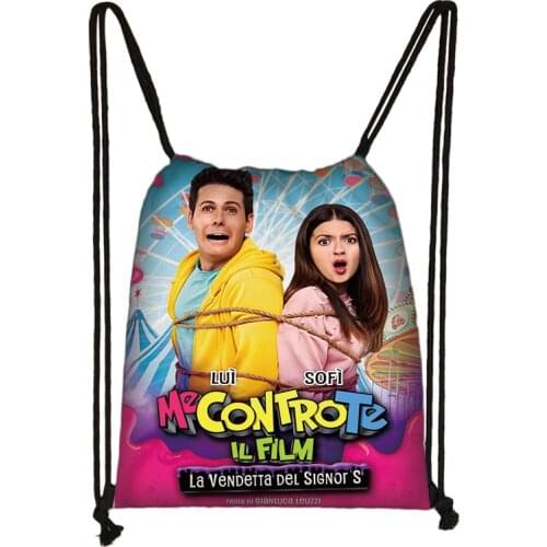 Me contro Te Cartoon Print Drawstring Bag Boys Girls Storage Bags Teenager Casual Backpack Kids Bookbag Gift