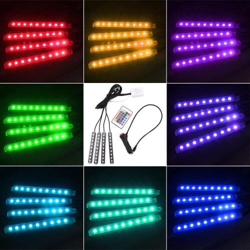 Interior Car Light Neon Lamp For Mercedes Opel Astra H Kia Rio Skoda Octavia Audi A4 B6 Peugeot 206 406 VW Mazda 3 6 Accessories