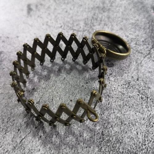 10 cm Open size Vintage expandable gate purse frame (with loops) antique brass wholesale metal box clutch purse frames drop ship