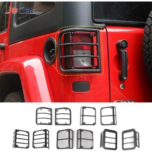 Taillight Cover Rear Lampshade Cover Protection Decoration Fit For Jeep Wrangler JK 2007-2017 Car Exterior Accessories