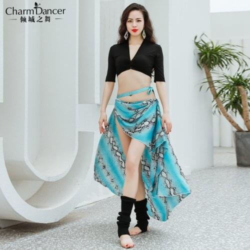 2021 NEW Womens Belly Dance Dance Suit Practice Clothes New Sexy Long Skirt+Top Bellydance Set Suit ZM347