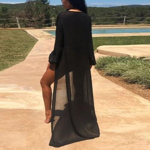 Women Sexy 3pcs Bikini Set Neon Solid Color Halter Triangle Brazilian Swimsuit with Long Sleeve Mesh Cover Up Beachwear