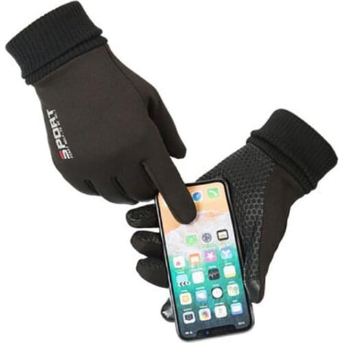 Winter Cycling Gloves With Wrist Support Touch Screen Bicycle Gloves Outdoor Sports Anti-slip Windproof Bike Full Finger Gloves