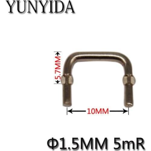 01-10 20PCS Manganese copper resistance 1.5mm sampling resistor 0.005R 5mR sampling manganin resistance