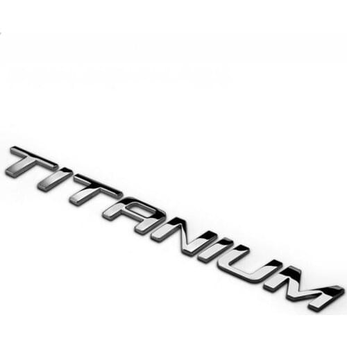 10 Pcs Titanium Emblem Sticker Metal Car Styling For Mondeo Kuga Fiesta Ecosport Explorer Escape Mustang Car Accessories