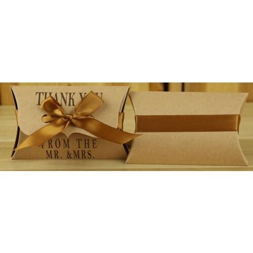 11*6.5*2cm Brown colour Pillow Boxes, DIY Gift Box,Candy Box 200pcs/lot