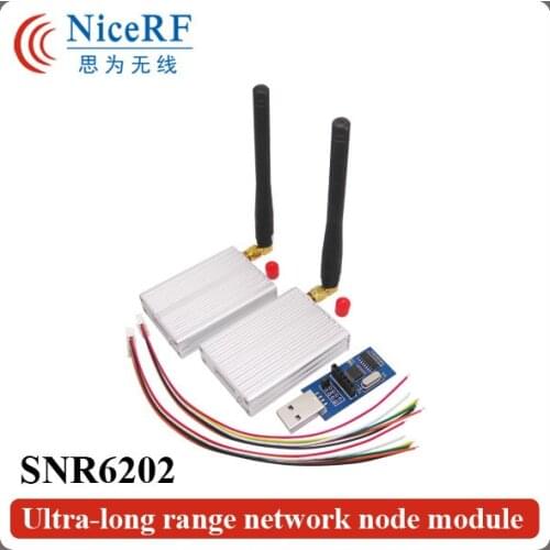 2pcs 470MHz TTL Interface Ultra-long Rrange Wireless RF Module SNR6202 +2pcs Rubber Antennas+2pcs TTL USB brigde board