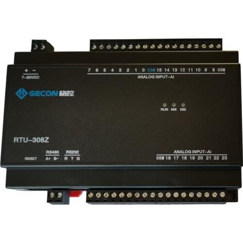 24AI analog quantity 0-20mA 0-10VADC collection Modbus IO module Modbus RTU protocol with RS232 RS485