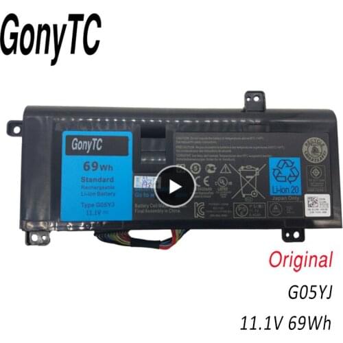 GONYTC 69Wh G05YJ Laptop Battery For Dell Alienware 14 A14 M14X R3 R4 P39G