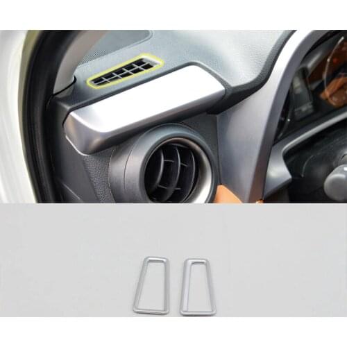 Car Accessories Interior Decoration ABS Front Upper Air Vent Outlet Cover Trims 2pcs For Toyota RAV4 2016 Car Styling