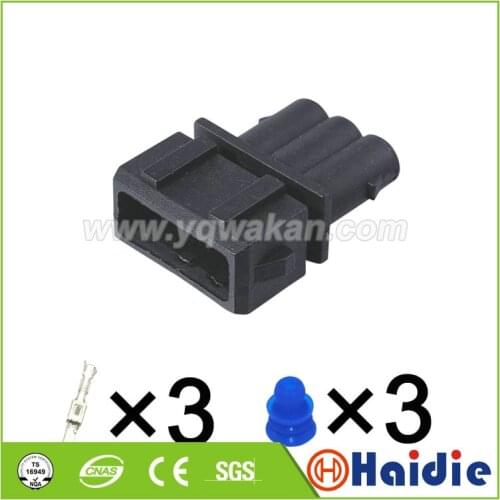 Free shipping 5sets 3pin VW waterproof housing plug 357 972 763 wiring harness electric cable connector 357972763