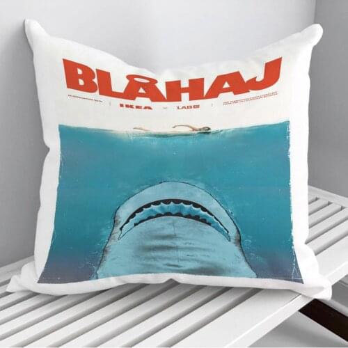 Blahaj Jaws Rip Throw Pillows Cushion Cover On Sofa Home Decor 45*45cm 40*40cm Gift Pillowcase Cojines Dropshipping