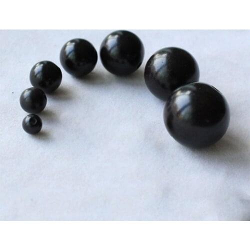 20pcs/lot Natural Black Sandalwood Loose Beads 6 8 10 12 15 18 20mm Pick Size Round Charms Wooden Beads DIY Jewelry Making
