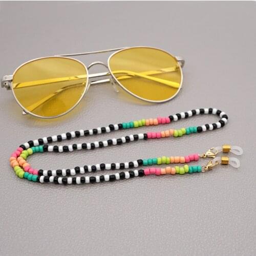 Go2Boho Chain For Mask Holder Straps For Child 2020 Women Necklace Bohemian Rainbow Beaded Necklaces Fashion Glasses Chains