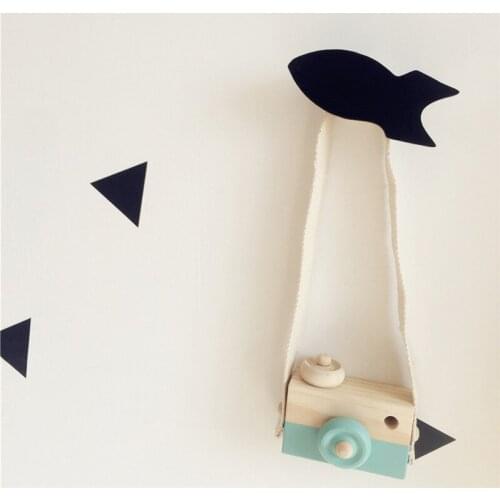 Nordic Style Wooden Clothes Wall Hook For Kid Baby Room Decoration Cute Decorative Hook For Clothes In Door Decor Hanger