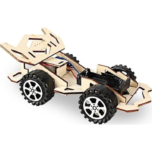 DIY Electric Power motor racing Airplane Wooden Model Kit Bricks Set Technology Science Experiments Educational Toys For Kids