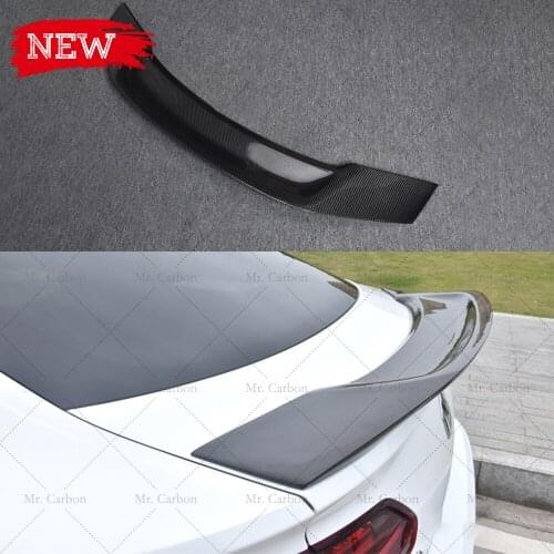 FOR PASSAT CC 2019 R STYLE CARBON FIBER DUCKTAIL TRIM BODY KIT TUNING PART CARBON SPOILER FOR PASSAT CC REAR WING LIP RACING