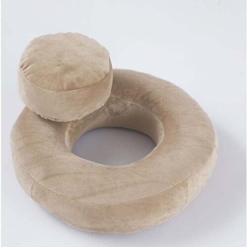 GXMB 2 Pcs/Set Newborn Photography Props Pillows Baby Posing Round Mat Cushion Infant Photo Shooting Assistfor Fotografia