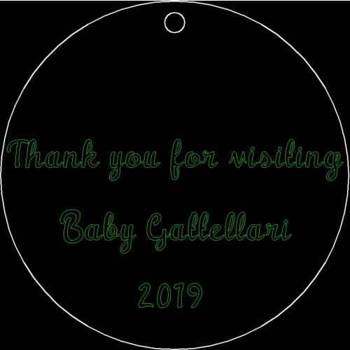 Custom order 7cm 100pcs engrave mirror