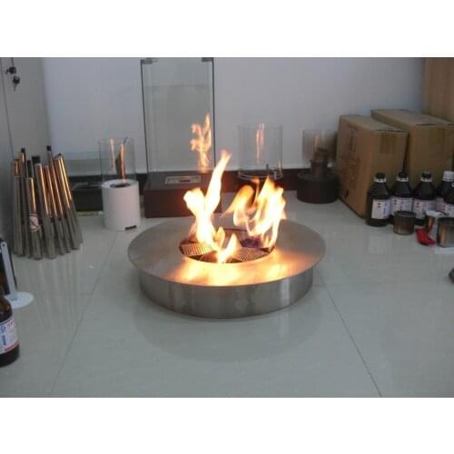 Inno living fire 8 liter ethanol fireplace round outside heater insert