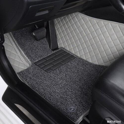 MATIKOHI Custom Car floor Mat for SsangYong Korando Actyon Rexton Chairman Kyron Wearproof Carpets car foot mats