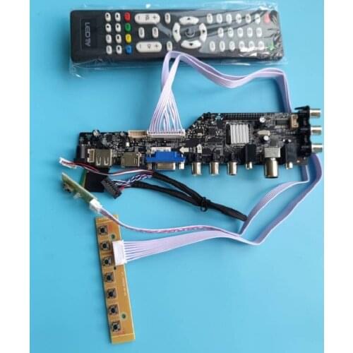 Kit For N121IB 1280x800 controller board driver digital Display panel HDMI monitor remote DVB-T DVB-T2 LED USB VGA AV TV