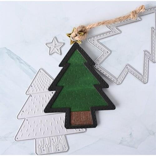 InLoveArts Craft Christmas Tree Metal Cutting Dies Cut Die Mold Decoration Scrapbook Paper Craft Knife Mould Blade Punch Stencil