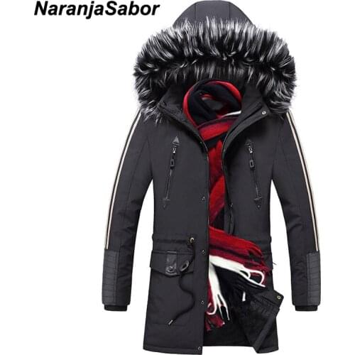 NaranjaSabor Men's Parkas With A Hood