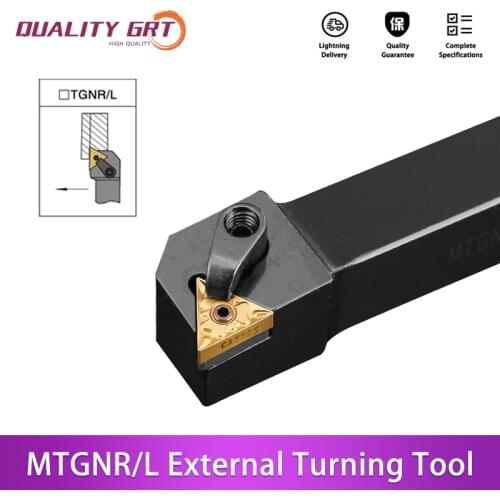 Q.Grt MTGNR1616H16 MTGNR2020K16 MTGNR2525M16 External Turning Tool Holder Carbide Inserts TNMG MTGNR/L CNC Lathe Cutting Tools
