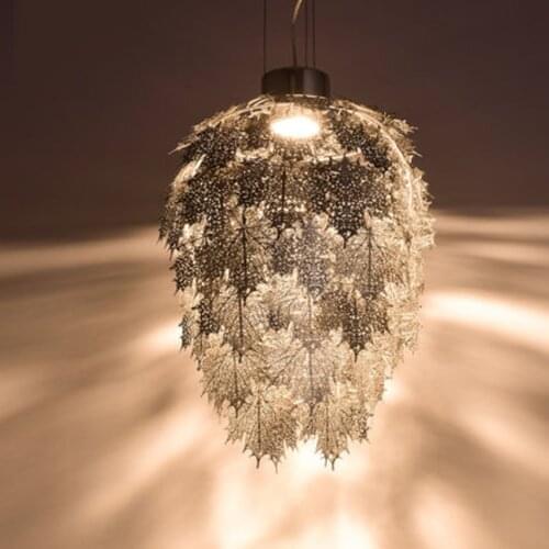Nordic Art LED Pendant Lights Restaurant Maple Leaf Lamp Pendant Lamp Clothing Store Bar Decoration Hanging Lamp Indoor Decor