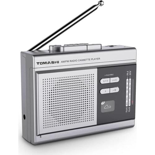 Multifunction Cassette Recorder Tape Player FM AM Radio Built-in Speaker Walkman Support TF Card for Elderly,Learning,Students