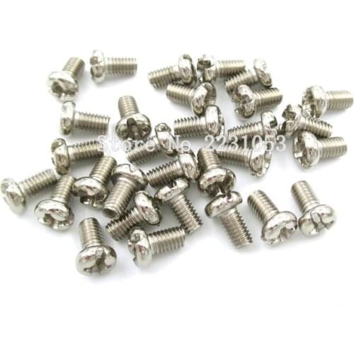 100PCS M3 Screw Diameter 3mm Length 5mm M3x5 DIY M3*5mm phillips Round Head Screws