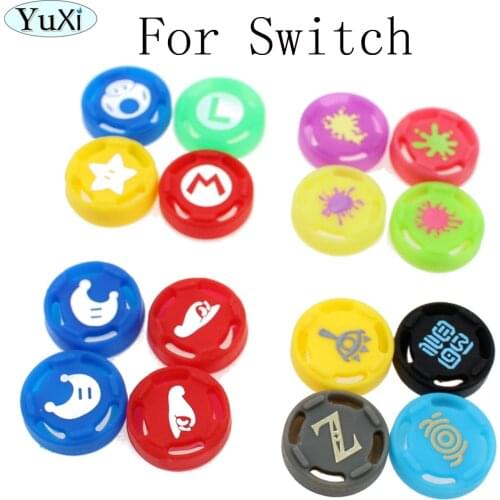 YuXi 100PCS Multi Color Limited Edtion Silicone Thumb Grip Caps for Nintend Switch Joy-Con Analog Controller