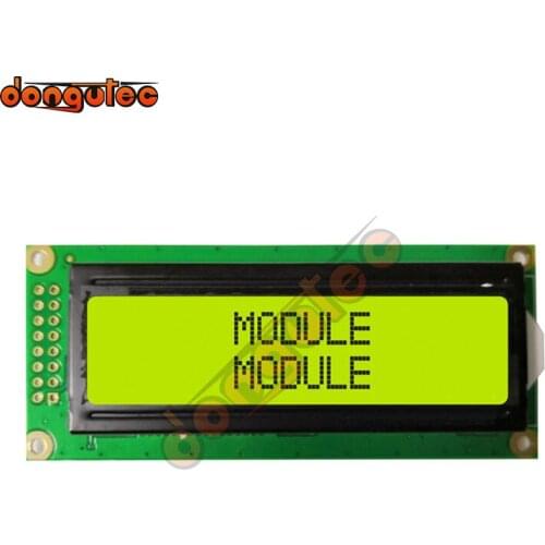 16X2 1602 Character LCD Module 5V 1602DF SPLC780 or Equivalent Blue/Yellow Green/Gray English/Russian/Japanese/European