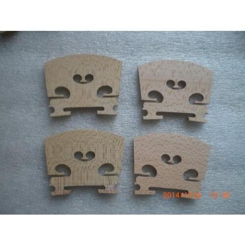 4 PCs Quality Maple Violin Bridge 4/4 with 2 pc European Wood & 2 PC China wood