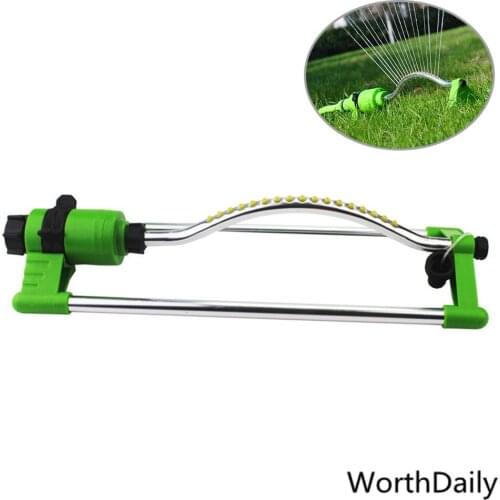 17 Hole Lawn Sprinkler Roof Cooling Bridge Maintenance Automatic Rotating Garden Watering Sprinkler Swing Sprinkler