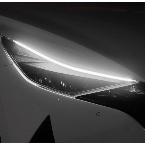 Car LED Strip Lights 30/45/60cm DRL 12V Waterproof Flowing Daytime Running Light Car Turn Signal Lights For Auto Headlight Strip