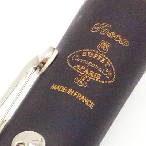 Free Shipping Ebony Blackwood Clarinet TOSCA Professional Bb Clarinets Bakelite 17 Keys Musical Instruments Mouthpiece Reeds