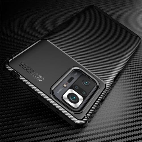 For Xiaomi Redmi Note 10 Pro Max Case Silicone Slim Carbon Fiber Case For Redmi Note 10 Pro Max Cover For Redmi Note 10 Pro Max